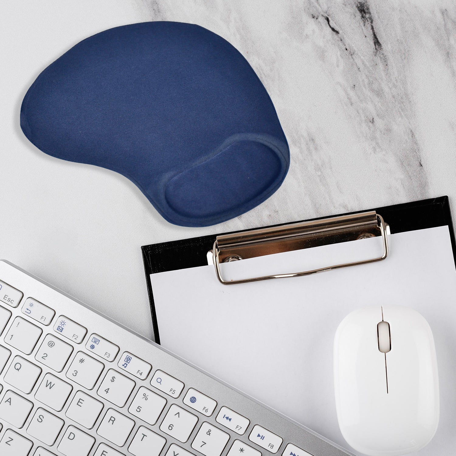 Wrist support mouse pad for computer use, top view Wrist support mouse pad for computer use, top view